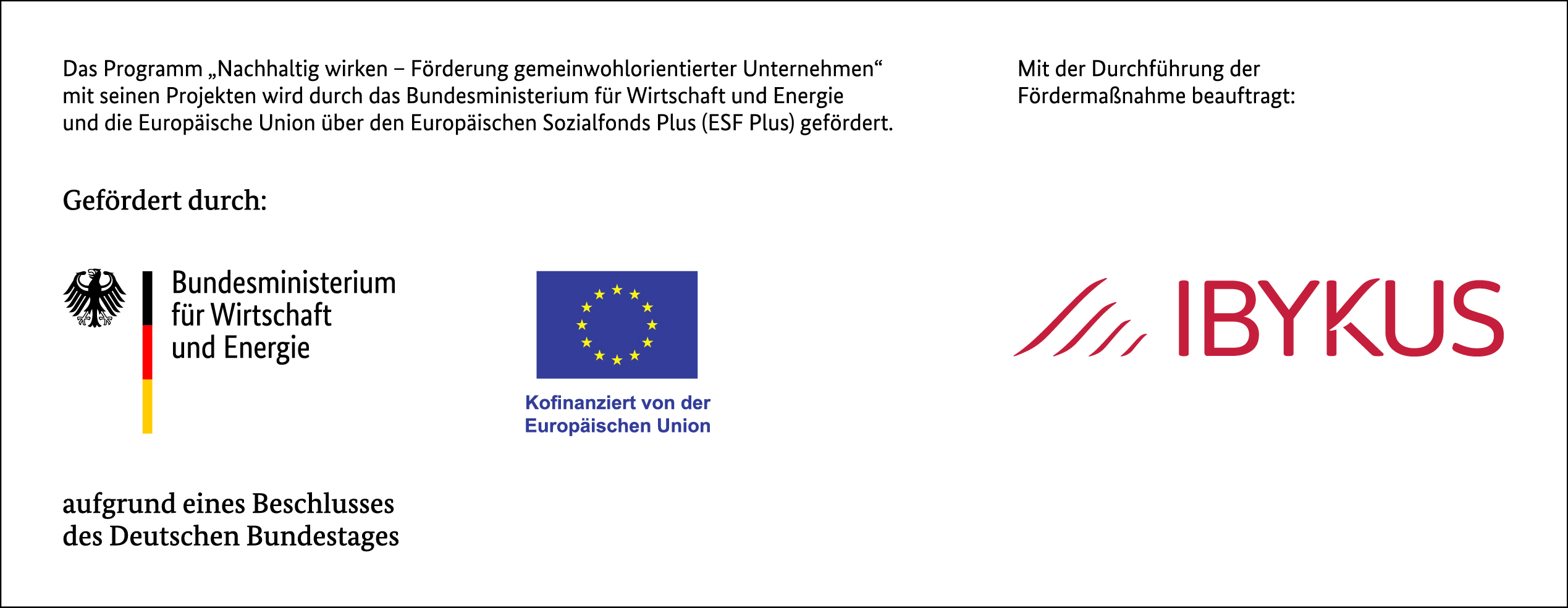 Logos vom Bundeministerium für Wirtschaft und Energie und der EU