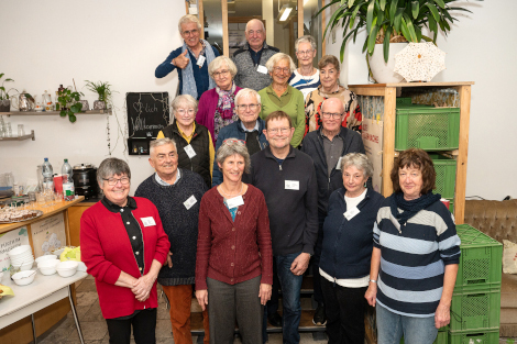 Gruppenfoto auf einer Treppe