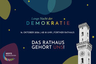 Offizielles Veranstaltungsvisual mit den zentralen Eckdaten und dem Slogan: Das Rathaus gehört uns!