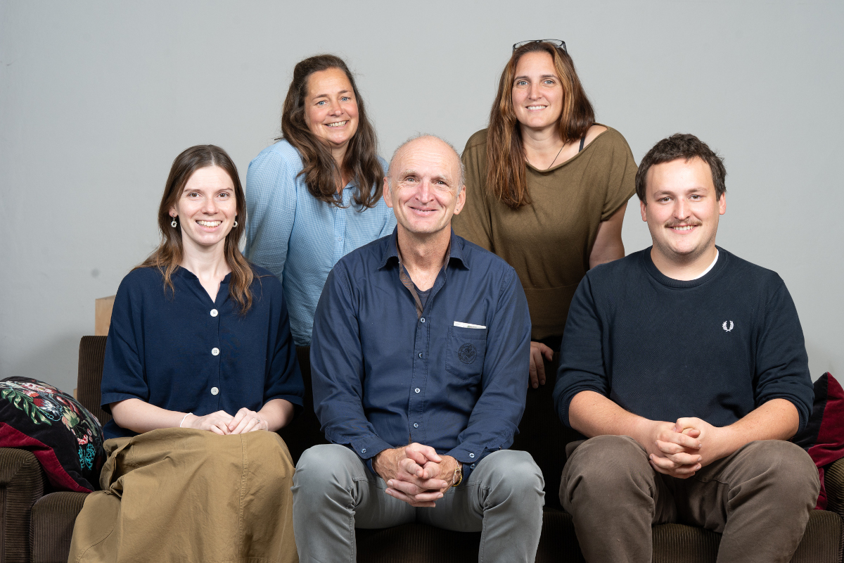 Gruppenfoto des fünfköpfigen Projektteams.