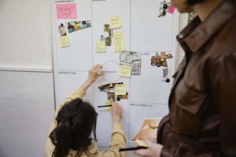 Die vielen Ideen werden strukturiert (Foto: Simeon Johnke)