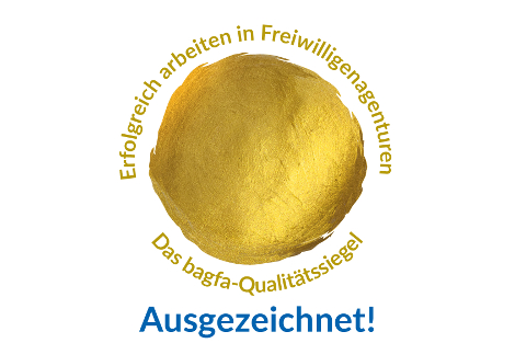 Das Qualitätssiegel der Bundesrbeitsgemeinschaft der Freiwilligenagenturen BAGFA e.V.